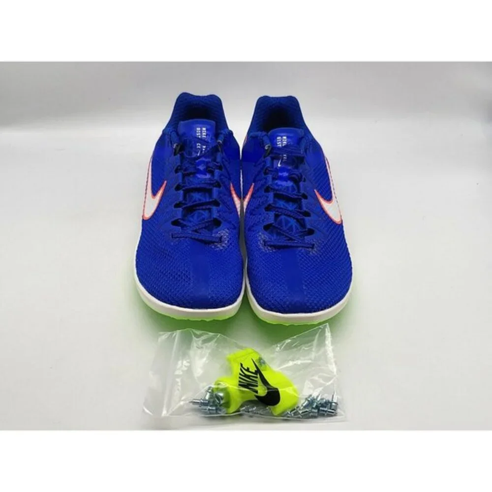 Nike Zoom Rival‎ Distance Mens 11 Blue Track Field Shoes Spikes DC8725-401 NWOB